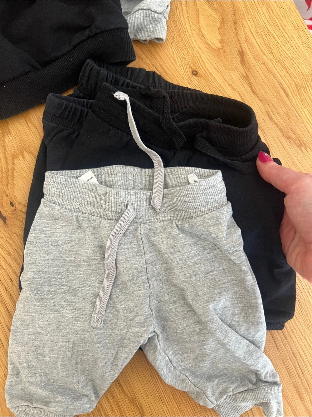Carter's and H&M Neutral Newborn Baby Bundle—onesie, sweat set, baby gloves